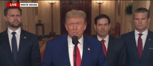 trump annuonces iran bombings